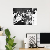 禁止パーティー、白黒ヴィンテージ ポスター (ホームオフィス)