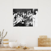 禁止パーティー、白黒ヴィンテージ ポスター (キッチン)