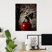 禁止フルーツ（カスタマイズ可能） ポスター (ホームオフィス)