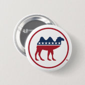 禁止モダンパーティーロゴボタン 缶バッジ (正面&裏面)