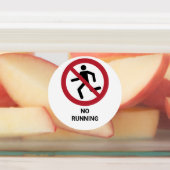 禁止ランニングの標識 ラベル (貼付)