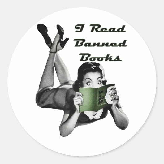 禁止図書シール ラウンドシール (正面)