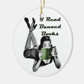 禁止本のオーナメント セラミックオーナメント (左)