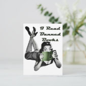 禁止本の郵便はがき ポストカード (スタンド正面)