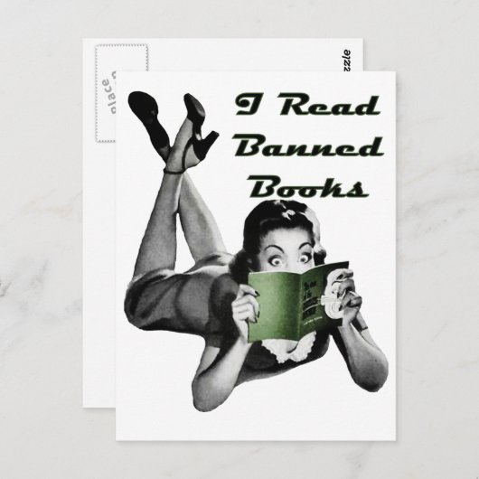 禁止本の郵便はがき ポストカード (正面/裏面)