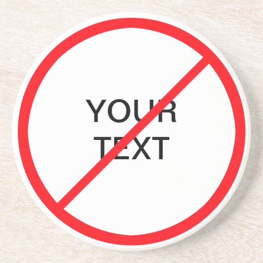 禁止標識 コースター (正面)