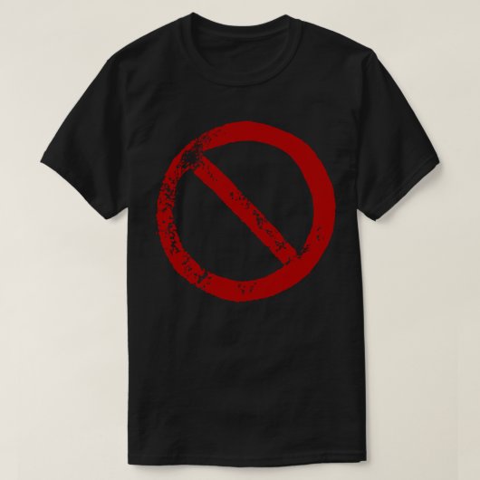 禁止標識 Tシャツ (デザイン正面)