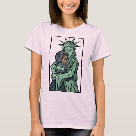 禁止無し壁無し Tシャツ (正面)