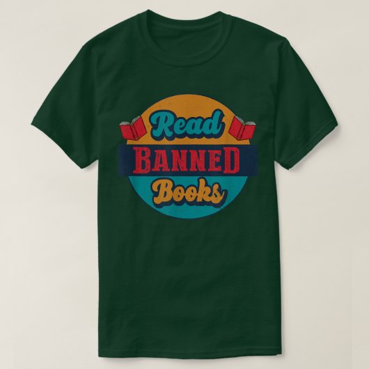禁止読本レトロ本質本読の Tシャツ (デザイン正面)