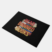 禁止読本図書台本虫 ドアマット (アングル)