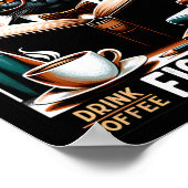 禁止読本飲みコーヒーと闘う邪悪な本レア ポスター (角)