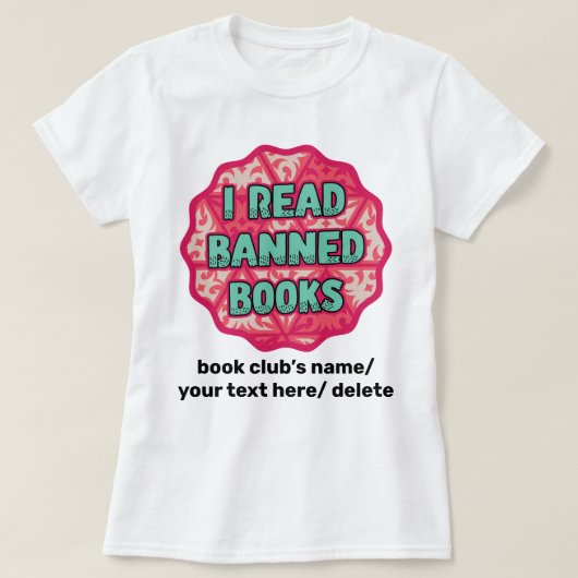 禁止読本-レトロヴィンテージ本恋人 Tシャツ (デザイン正面)