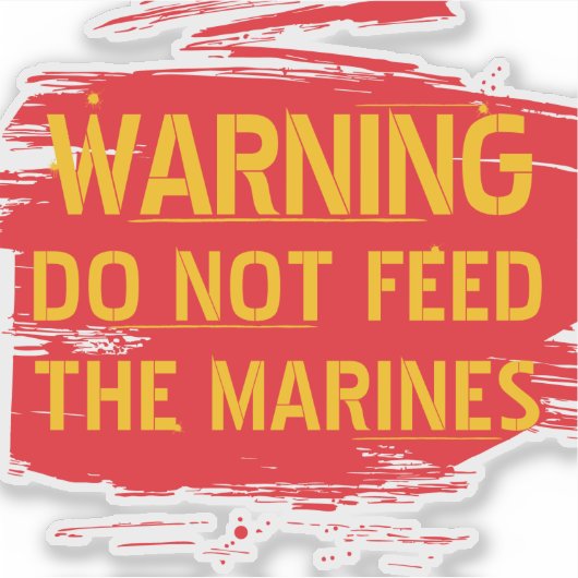 禁止食べ物を与え シール (正面)