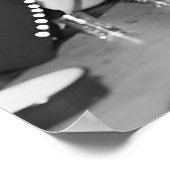 禁止、バーカート、白黒ヴィンテージ ポスター (角)