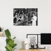 禁止、バーカート、白黒ヴィンテージ ポスター (ホームオフィス)