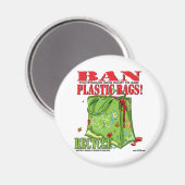 禁止…プラスチックバッグ! マグネット (正面/裏面)