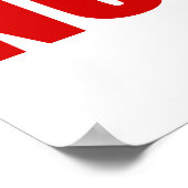 禁止、壁なし ポスター (角)