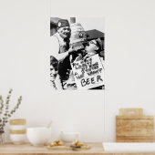 禁止 – 退役軍人がビールを欲しい ポスター (キッチン)