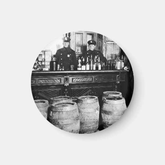 禁止- Speacy Police Raid Bootlegger - M マグネット (正面)