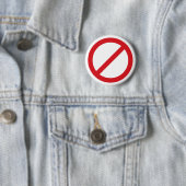 禁止Sign/Noの記号 缶バッジ (インサイチュ)