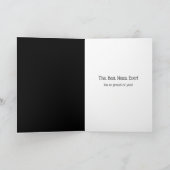 禁煙のお祝い スカルと煙草 カード (内部)