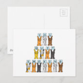 禁煙のねこ漫画 ポストカード (正面/裏面)