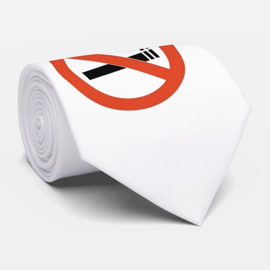 禁煙のタイ ネクタイ (ロール)