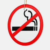 禁煙の記号 セラミックオーナメント (左)