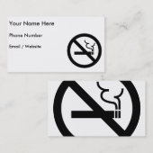禁煙の記号 名刺 (正面/裏面)