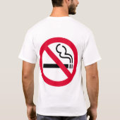 禁煙の記号 Tシャツ (裏面)