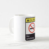 禁煙サイン コーヒーマグカップ (正面左)