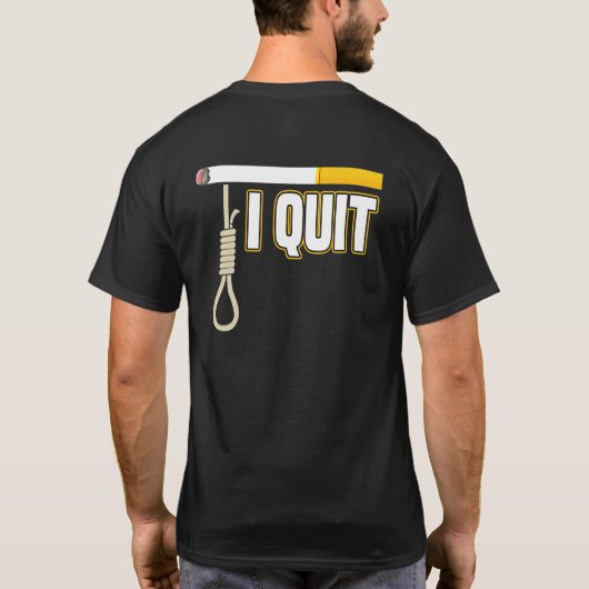 禁煙成功 命を救う 禁煙者 Tシャツ (裏面)