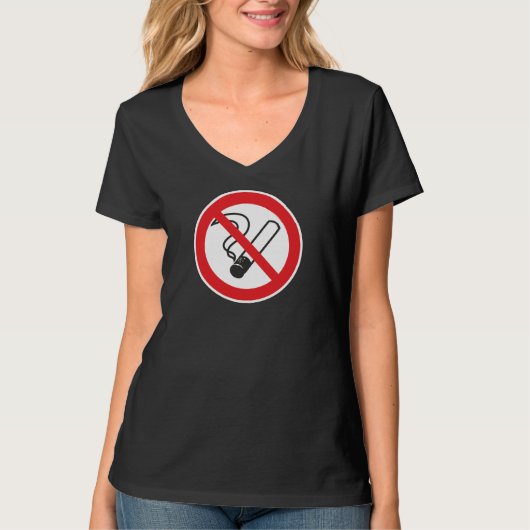 禁煙標識 Tシャツ (正面)