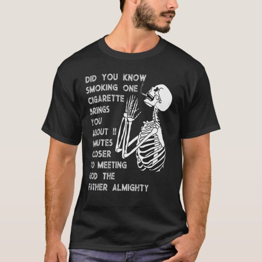 禁煙活動: 喫煙は寿命を11分縮める Tシャツ (正面)