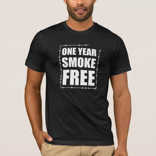 禁煙1周年記念Tシャツ メンズ Tシャツ (正面)