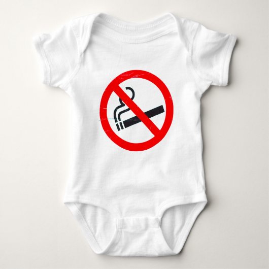 禁煙 ベビーボディスーツ (正面)