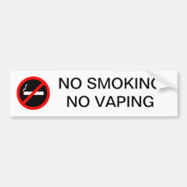 禁煙VAPINGの印無し バンパーステッカー