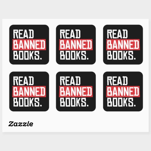 禁読止本 スクエアシール (シート)