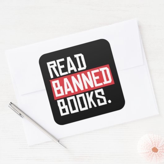 禁読止本 スクエアシール (封筒)