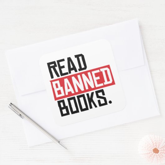 禁読止本 スクエアシール (封筒)