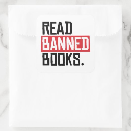 禁読止本 スクエアシール (バッグ)