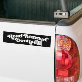 禁読止本 バンパーステッカー (トラック上)