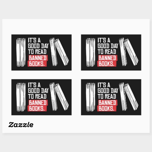 禁読止本 長方形シール (シート)