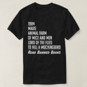 禁読止本 Tシャツ (デザイン正面)