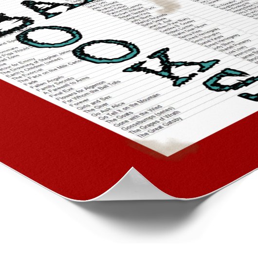 禁読禁 ポスター (角)