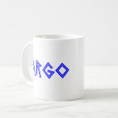 禁輸 コーヒーマグカップ (正面左)