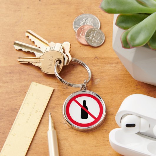 禁酒の看板 | Premium Keychain キーホルダー (デスク)