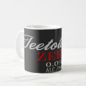 禁酒主義者 アルコールフリー! コーヒーマグカップ (正面左)