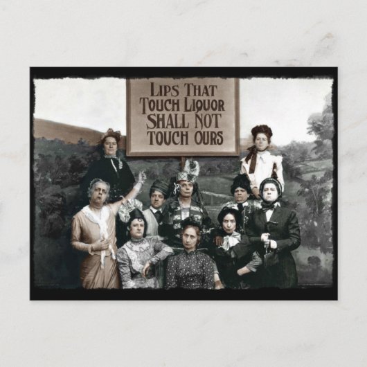 禁酒女子 ポストカード (正面)