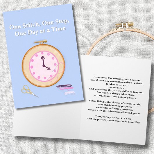 禁酒応援ニードルポイントキャンバス カード